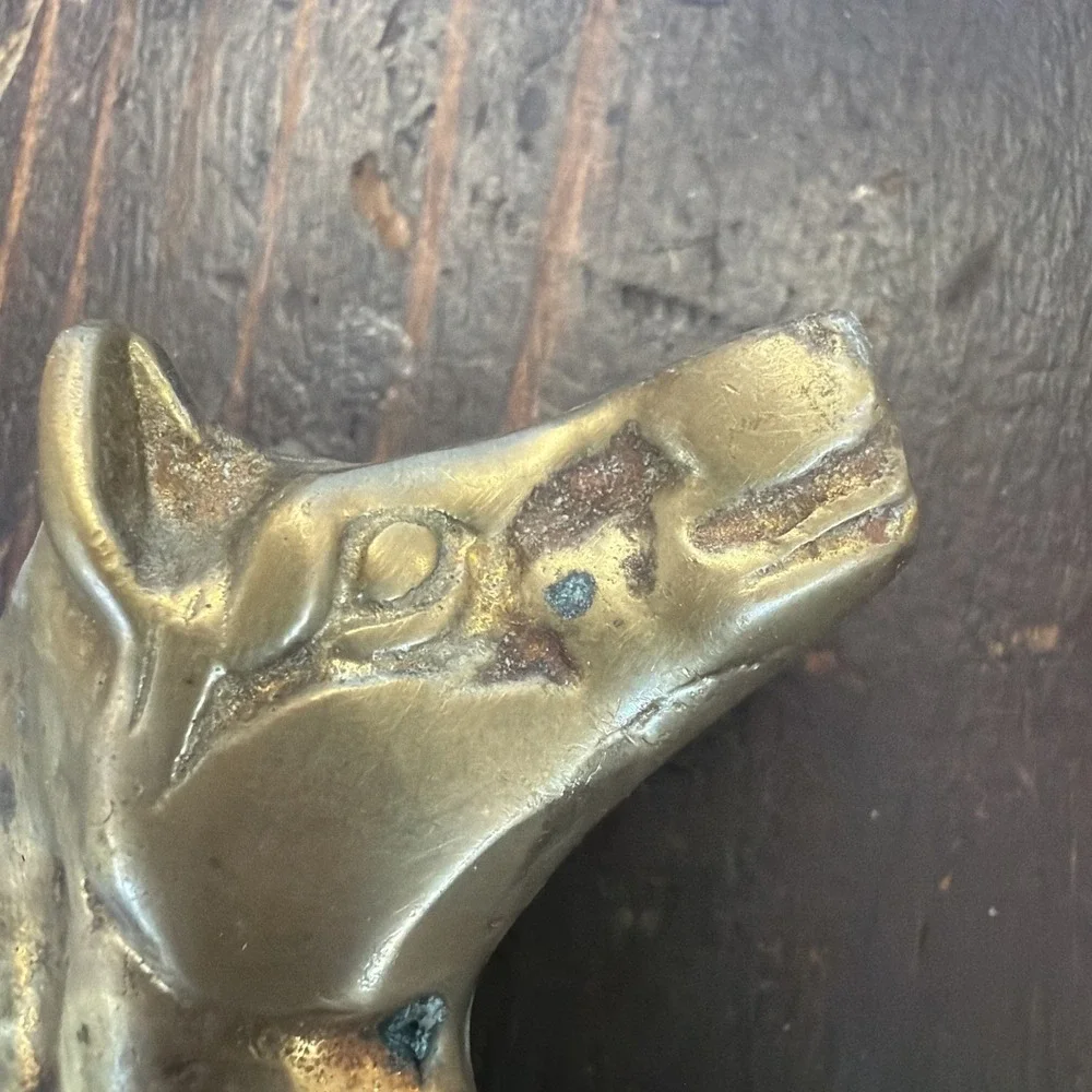 Brass Rocking Horse Sculpture